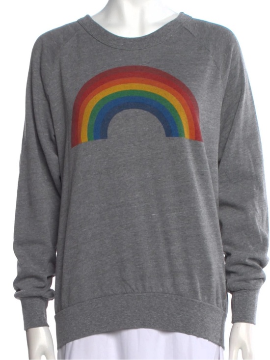 Aviator Nation Sweaters - Aviator Nation Rainbow Graphic Print Crew Neck
Sweatshirt Size M